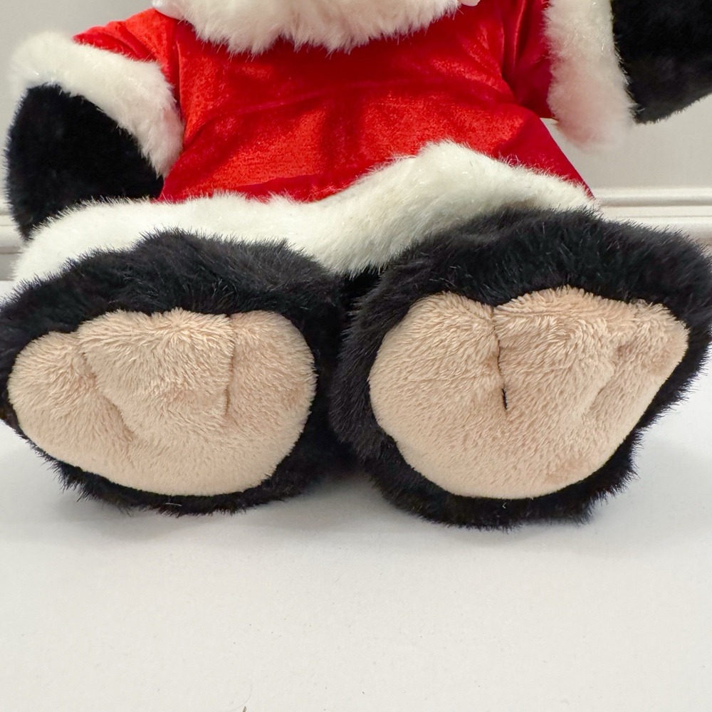 Build a Bear Black Bear In Santa Dress Plush‎ Stuffed Animal 15" BAB Christmas - Picture 2 of 9